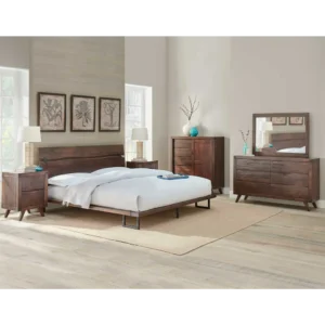 Avalon Solid Wood Polish King Bed Set - 3SvB1g - Image 1