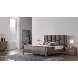 Canvas Simple Upholstered Bed Frame - 4m2k59 - Image 1