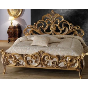 Aurora Sunburst Marquetry Bed Frame - 52PeMc - Image 1