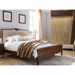 Cascade Hand-Polished Wood King Bed Frame - 72NKYm - Image 1