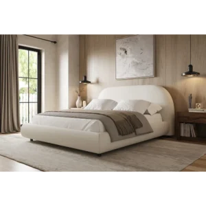 Bliss Textured Upholstered King Bed - 7xzMXm - Image 1
