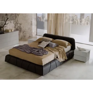 Avalon Tufted Fabric King Bed - FtMMBW - Image 1