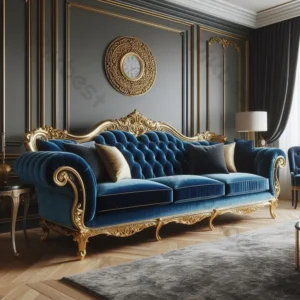 Opulent Velvet Curved Arm Sofa - GZnDWk - Image 1