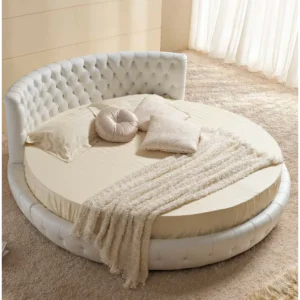 Fusion Round Fabricated King Bed - HxWbgK - Image 1