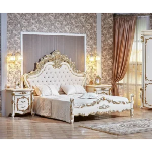 Metropolis Luxe Geometric Bed Frame - NvkM10 - Image 1