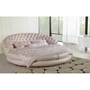 Luna Fabricated Round Bed Frame - NxkDS9 - Image 1