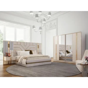 Ottoman Streamline Inlay King Bed Set Turkish - Sn1s5C - Image 1