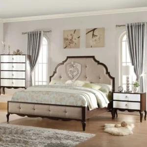 Stratos Modern Wood Polish Bed Set - U54Eyg - Image 1