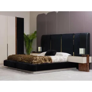 Crescent Laser-Cut Metal Bed Frame Turkish - aj2Xqi - Image 1