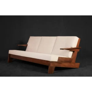 Cherrywood Roll Arm Sofa Set - bELOcj - Image 1