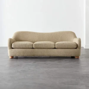 Bliss Textured Upholstered Loveseat - baFner - Image 1