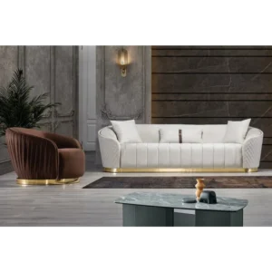 Harem Elegance Curved Arm Sofa - chs6yh - Image 1
