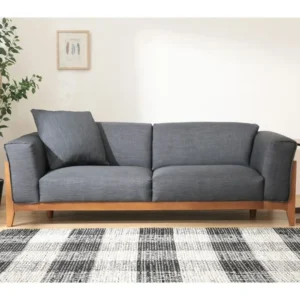 Rustic Elm Wooden Frame Sectional - sA4wpg - Image 1