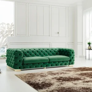 Gatsby Velvet Camelback Sofa - uSc0P8 - Image 1