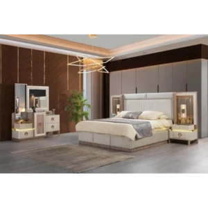 Sultan's Polish Inlay King Bed Set Turkish - uuMoKK - Image 1