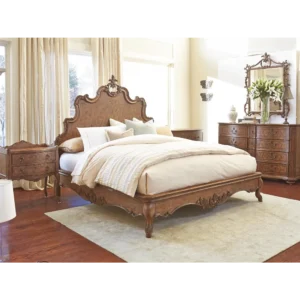 The Versailles Lacquer Polish King Bed - wOJt9v - Image 1