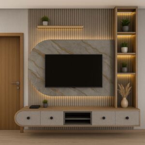 Nordic Glow Media Wall - QVPDhE - Image 1