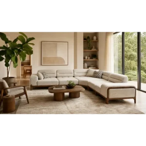 L shape Recliner Sofa set ( 6 seater) - sj0Hrt - Image 3