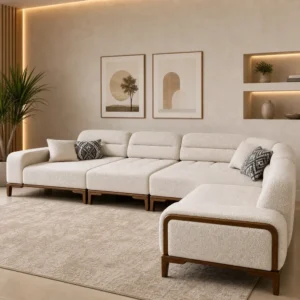L shape Recliner Sofa set ( 6 seater) - sj0Hrt - Image 1